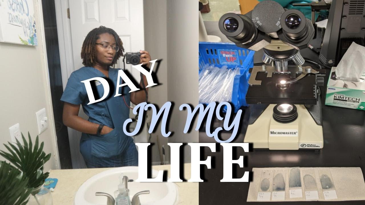 VLOG | life as a medical laboratory science major (hematology lab, microscopy & studying)