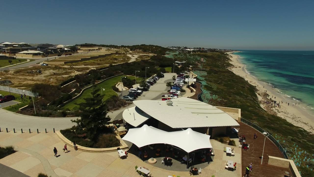 Chippys Beach Shack Cafe Jindalee Beach Area Raw Unedited 4K footage
