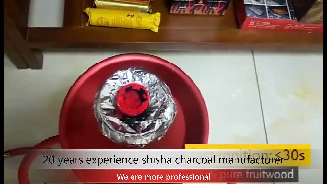 Hookah charcoal quick ignition
