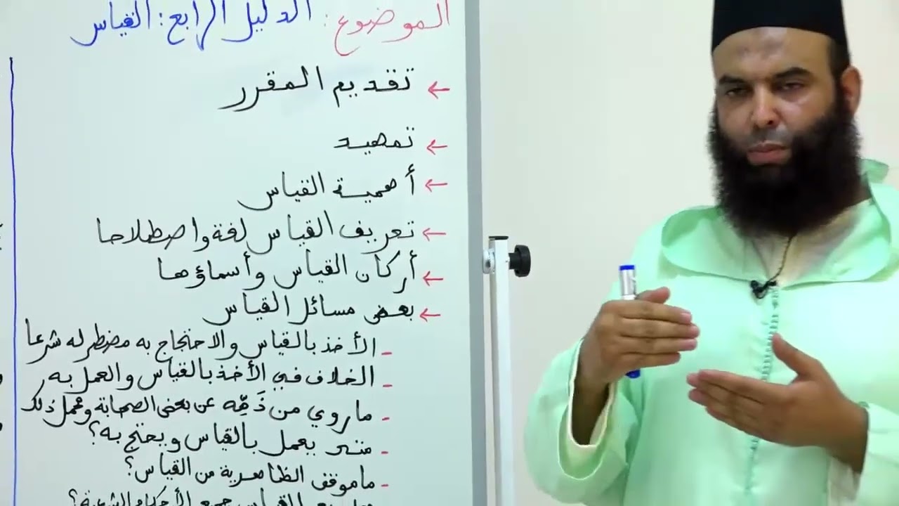 الأسبوع 1: شرح مرتقى الوصول / الدليل الرابع: القياس (حصة 1) // مادة أصول الفقه الثالثة ثانوي عتيق