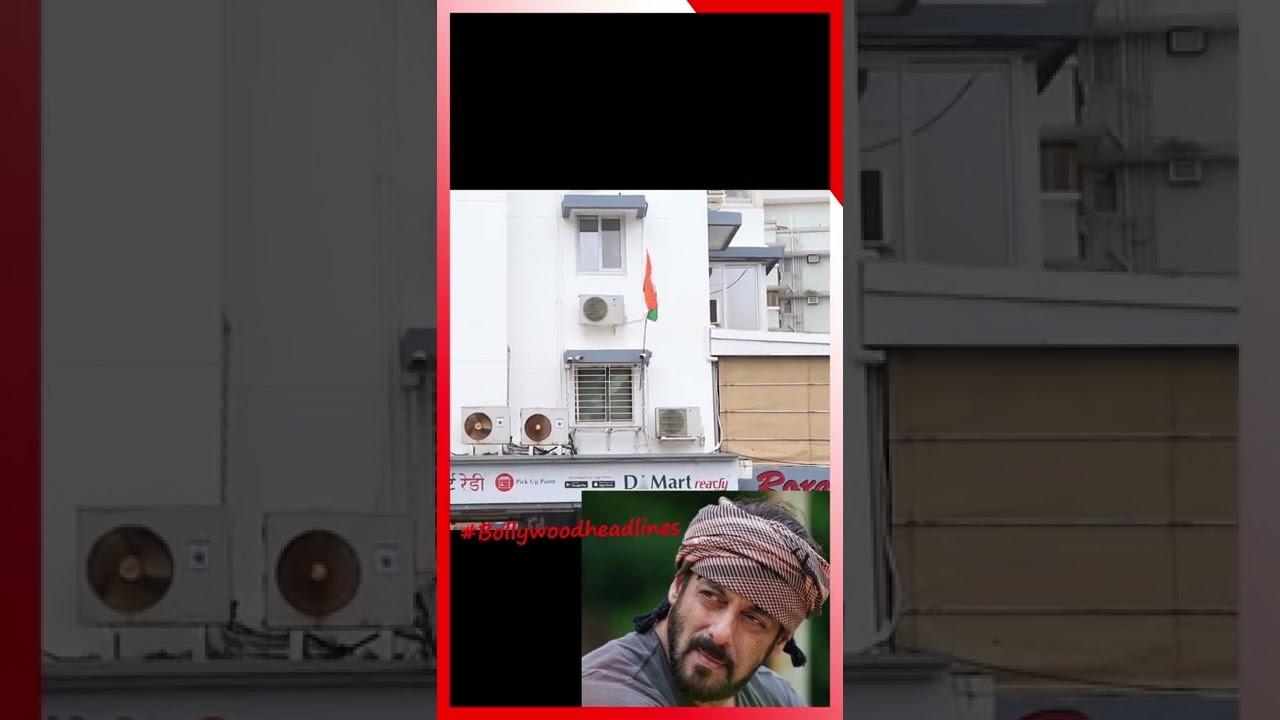 SALMAN KHAN FLAG VISUALS AT HIS RESIDANCE