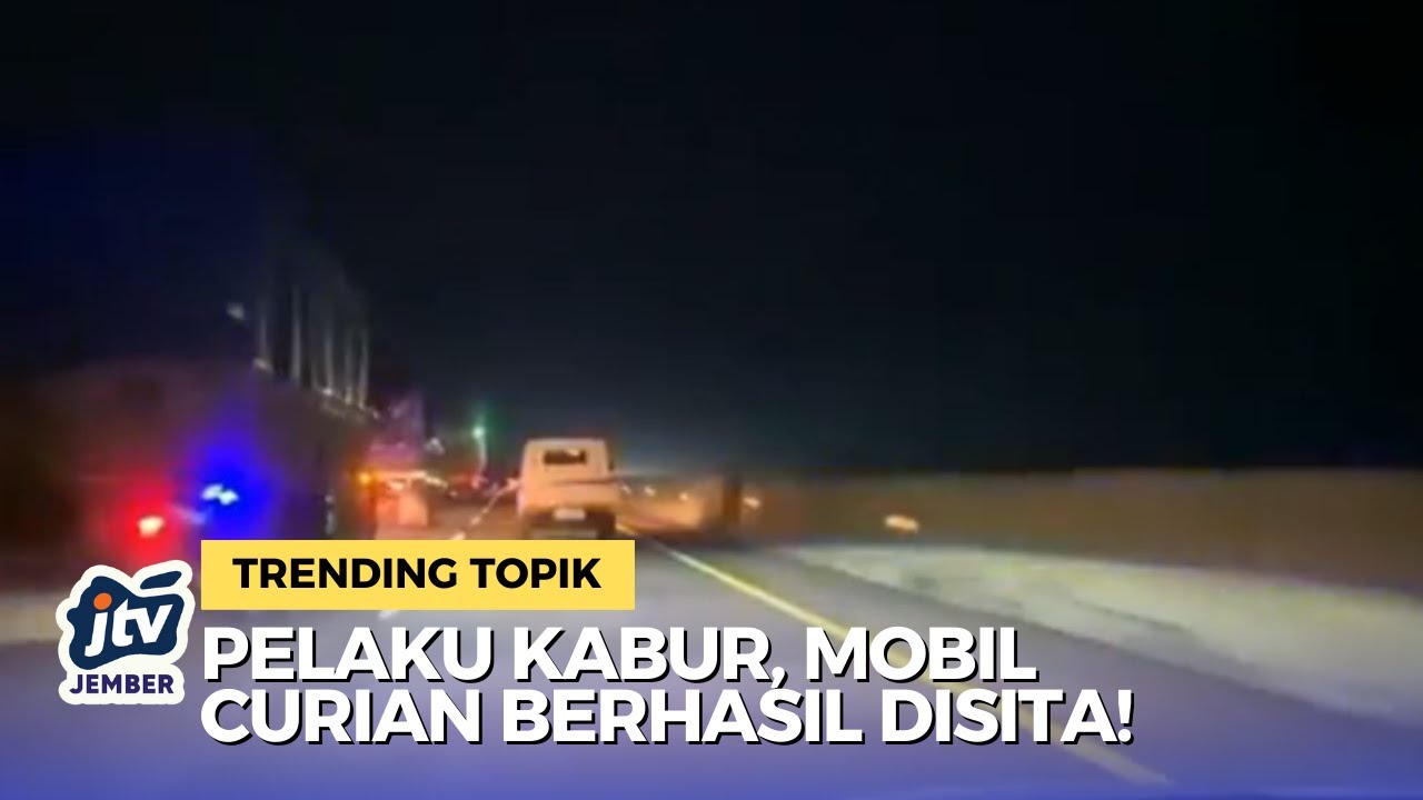 Aksi PJR Polda Jatim Kejar Pencuri Mobil di Tol Probolinggo!