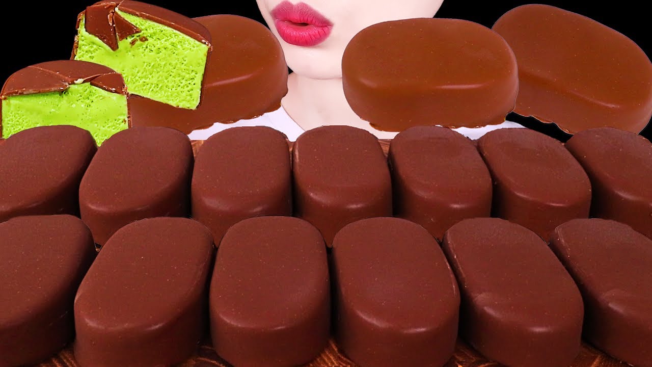 ASMR MUKBANG｜CHOCOLATE ICE CREAM PARTY *TICO, SALT BREAD 초콜릿 아이스크림 파티 *티코, 소금빵 먹방