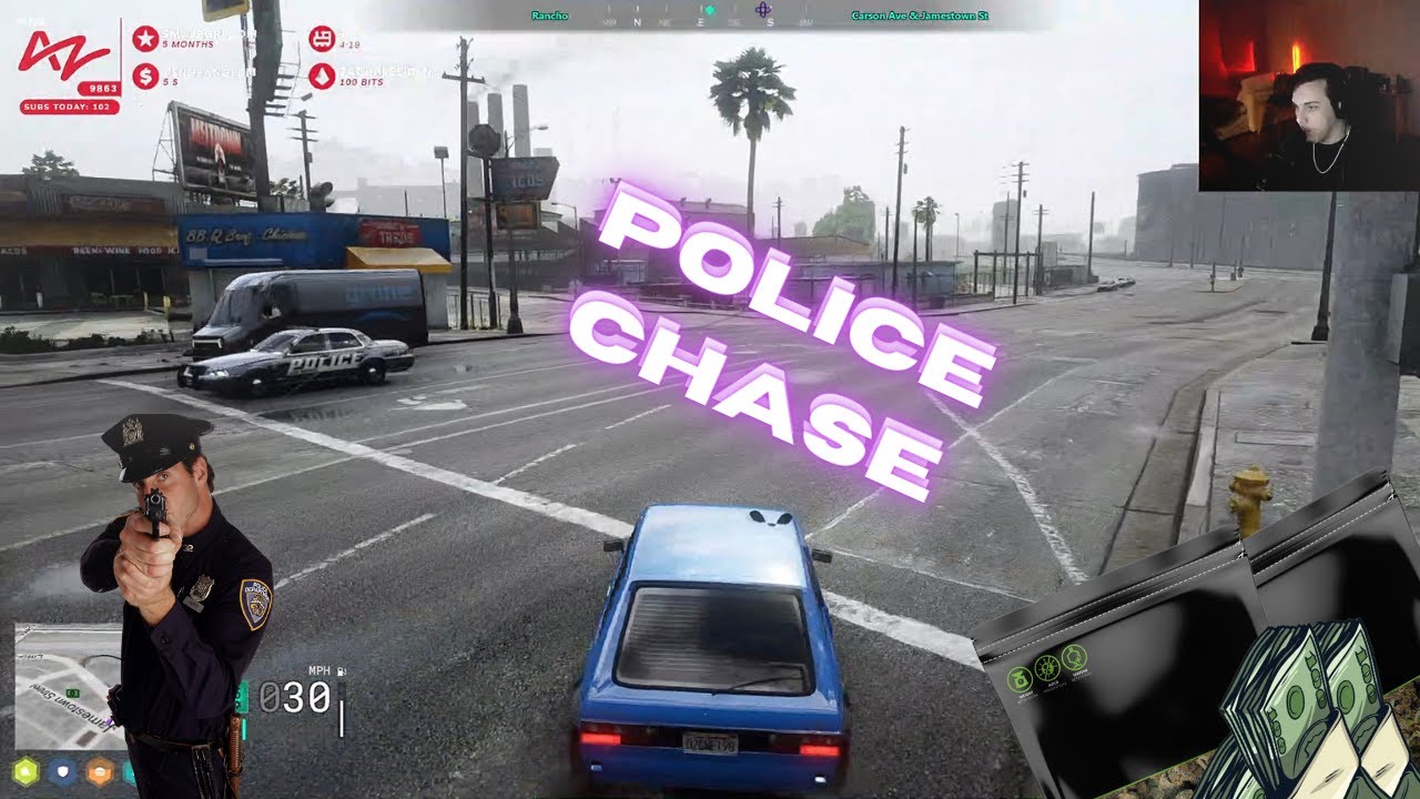Tony Corleone Gets Into a Police Chase While Selling Weed NoPixel 4.0 GTA RP #nopixel #anthonyz