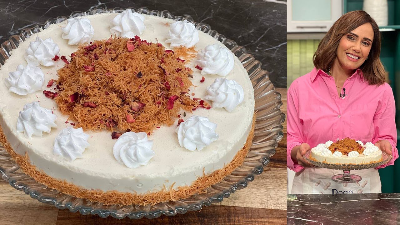 طريقة عمل كنافة تشيز كيك | سر الصنعة مع الشيف دعاء السمنودي