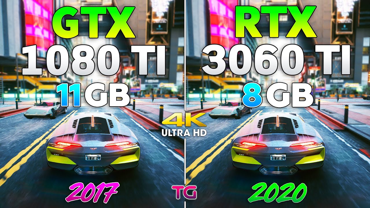 GTX 1080 Ti vs RTX 3060 Ti - Test in 10 Games 4K