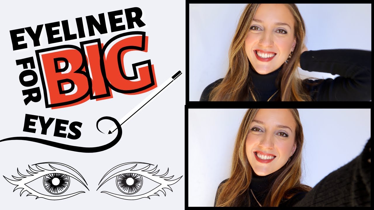 HOW TO APPLY EYELINER FOR BIG ROUND EYES 2020