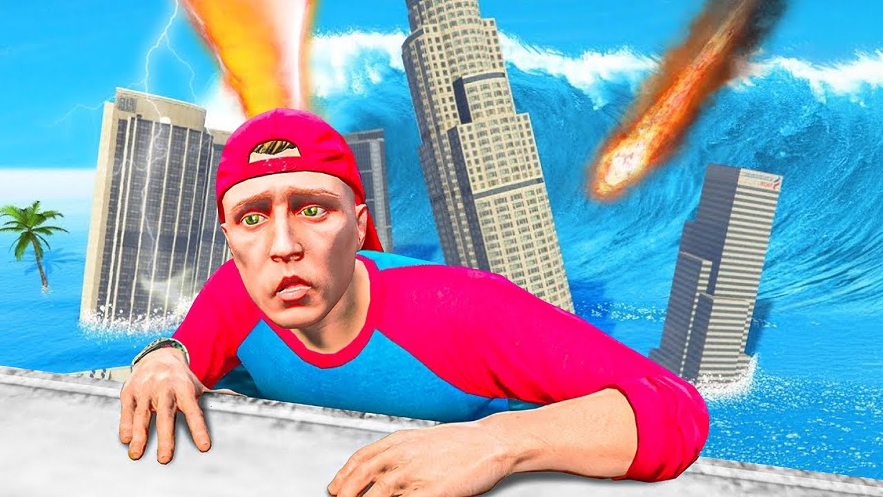 100 TAGE alle NATUR KATASTROPHEN überleben in GTA 5!