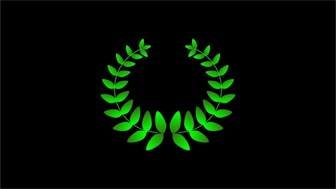 leaf logo design in CorelDRAW