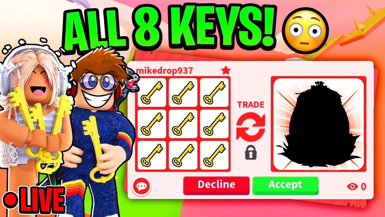 We Play Adopt Me's New Update and Get All the Keys! LIVE!