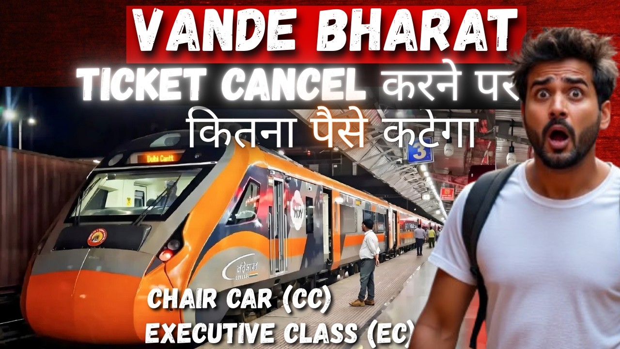 Vande Bharat Ticket Cancellation Charges For Chair Car & Executive. Class