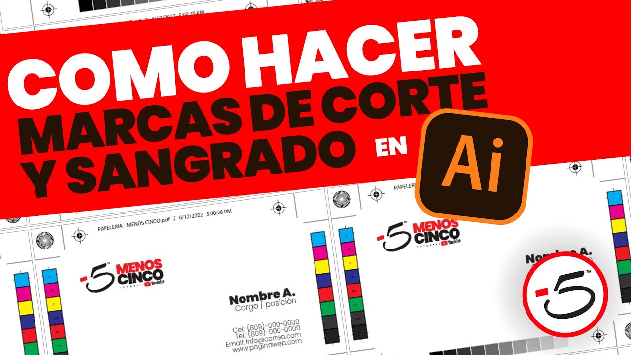 COMO HACER MARCAS DE CORTE Y SANGRADO EN ADOBE ILLUSTRATOR