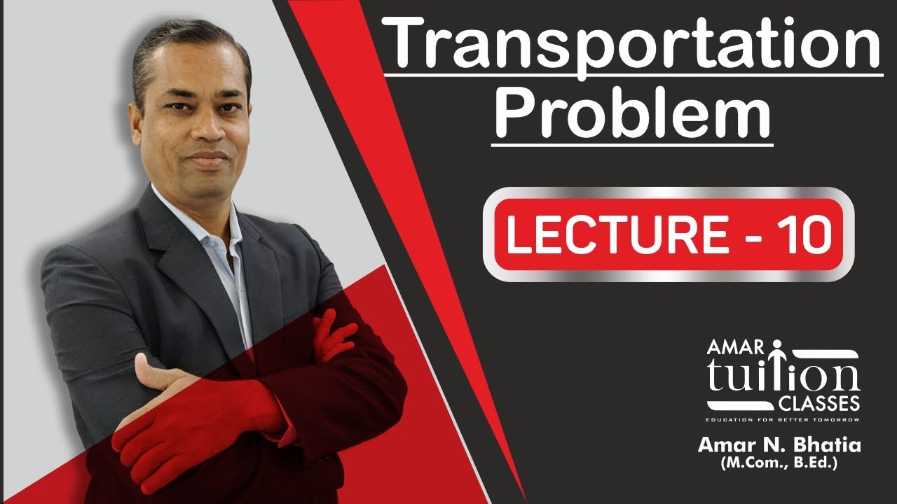 #10 Transportation Problem FY BCom Sem 2 Stats | Transportation Guj Uni | Transportation Kutch Uni |