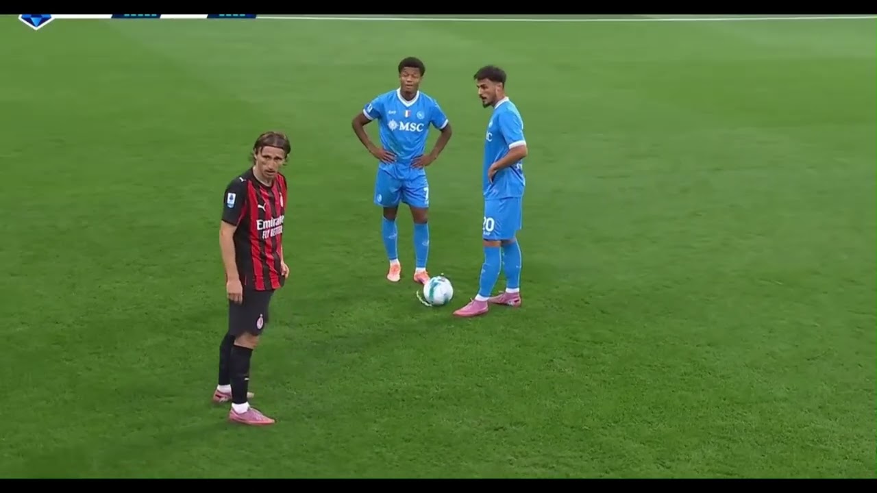 ACMilan 3-5-2 ⑭モドリッチ（Luka Modrić）vs Napoli (後半)