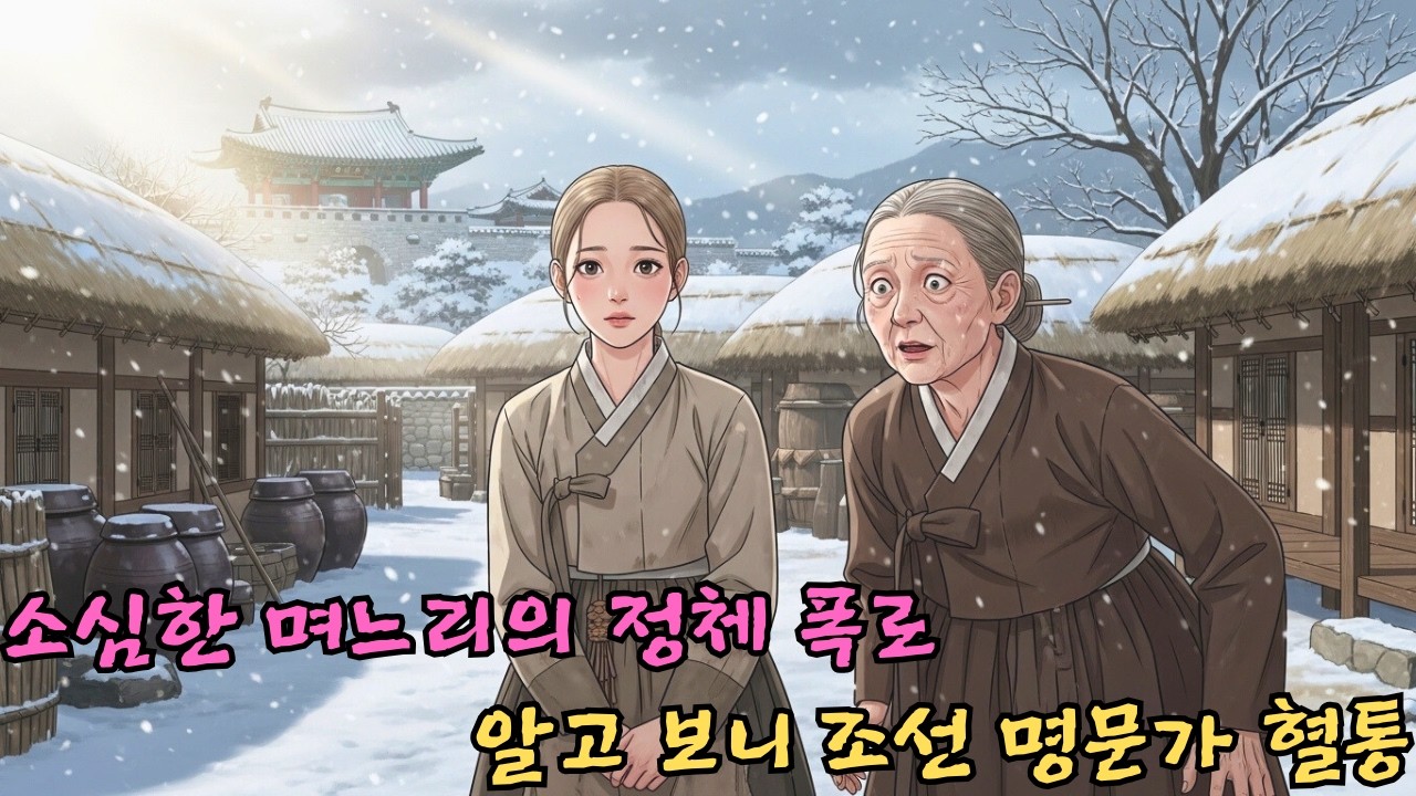소심한 며느리의 정체 폭로, 조선 명문가 혈통이었다 | 야담·민담·전설·설화·옛날이야기