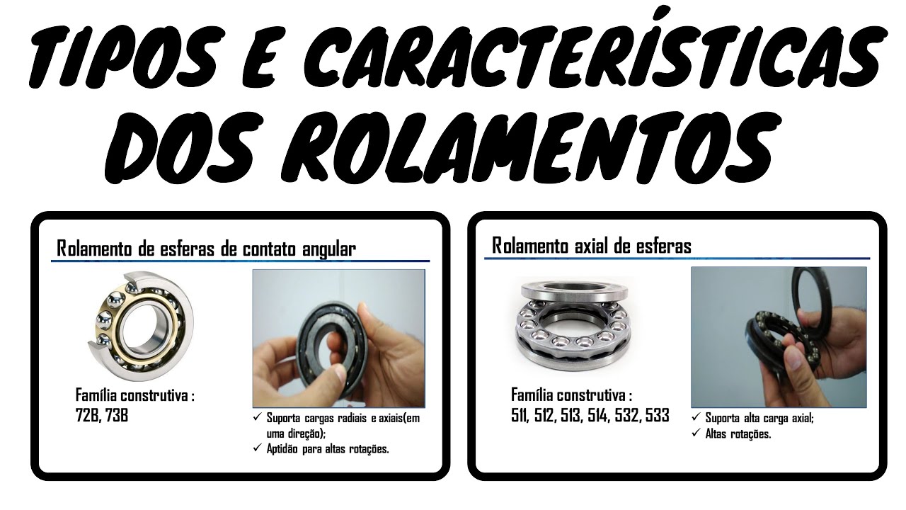 Tipos e características dos Rolamentos