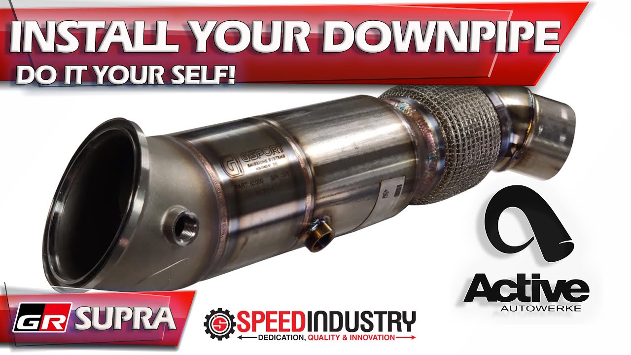 Active Autowerke Downpipe Installation | GR Supra