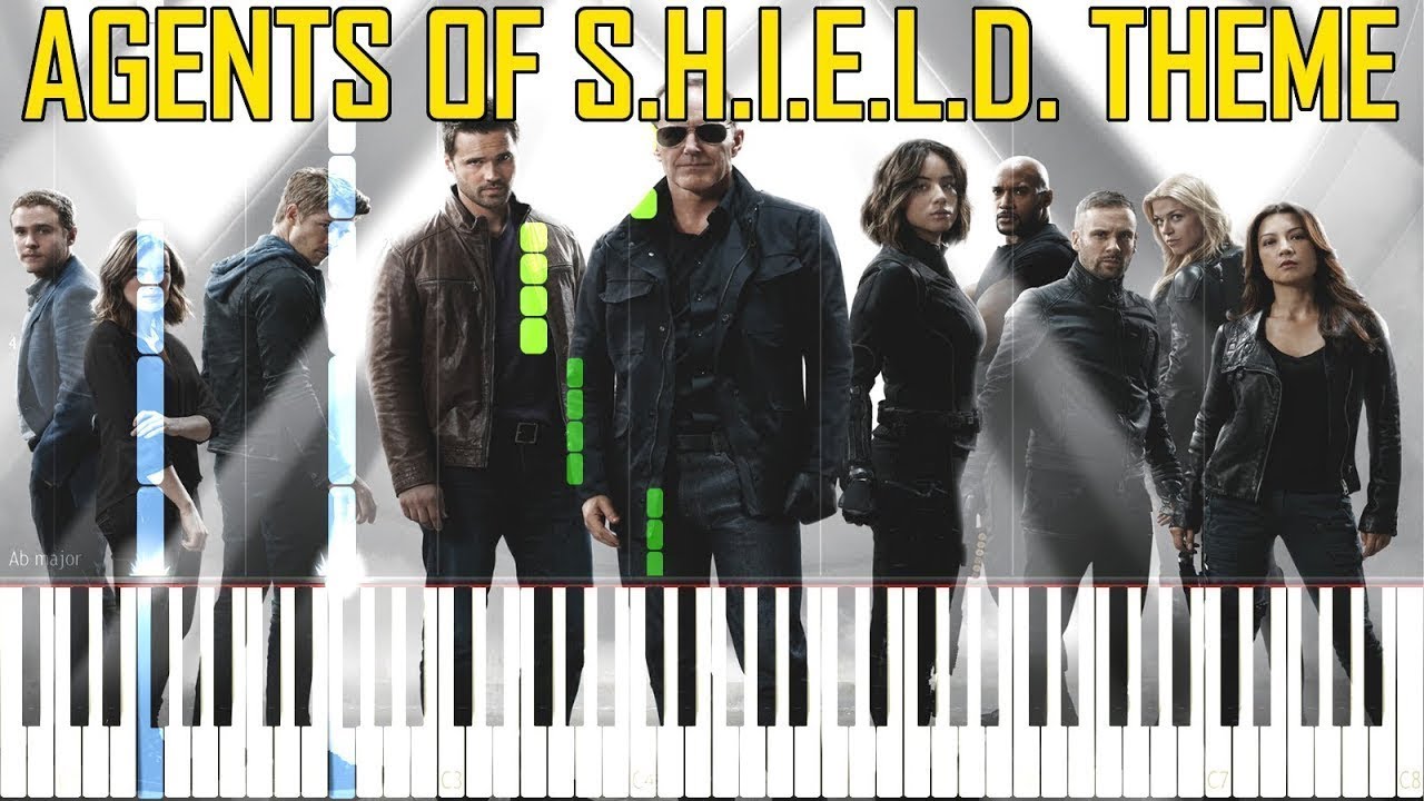 Agents Of S.H.I.E.L.D. Theme [Synthesia Piano Tutorial]