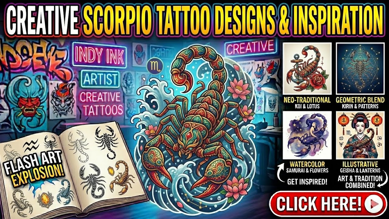 Top 100 Scorpio Tattoo Designs 🦂