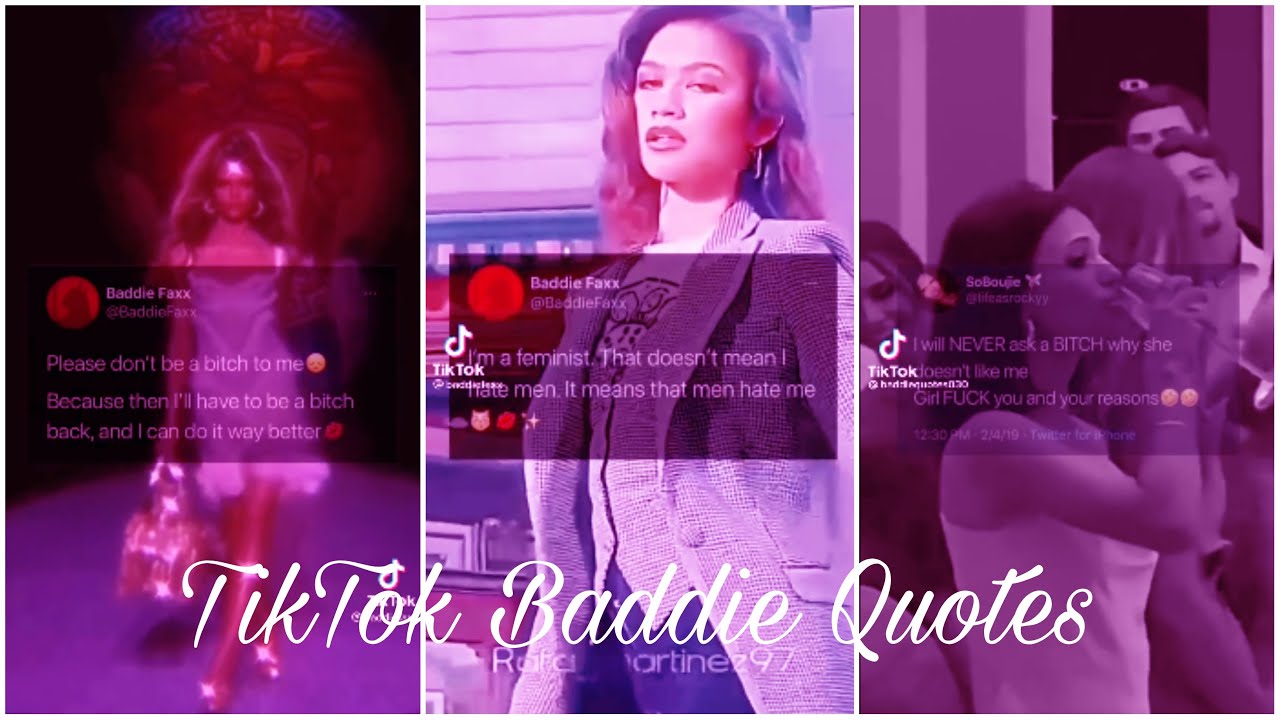 TikTok Baddie Quotes for baddies🤬💅