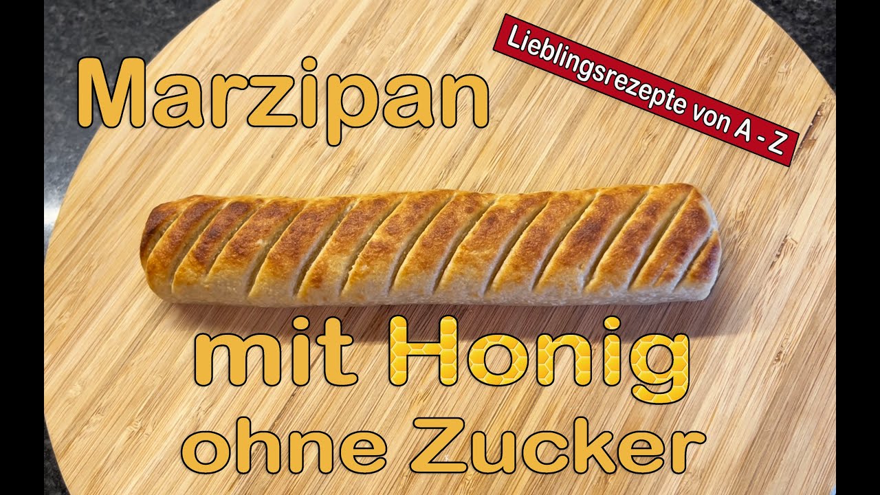 Honig-Marzipan selber machen - schmeckt viel besser als mit Puderzucker!