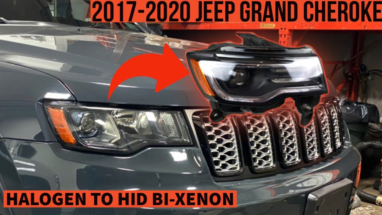 ⚠️ 2017-2021 Jeep Grand Cherokee LED HID Headlight Swap
