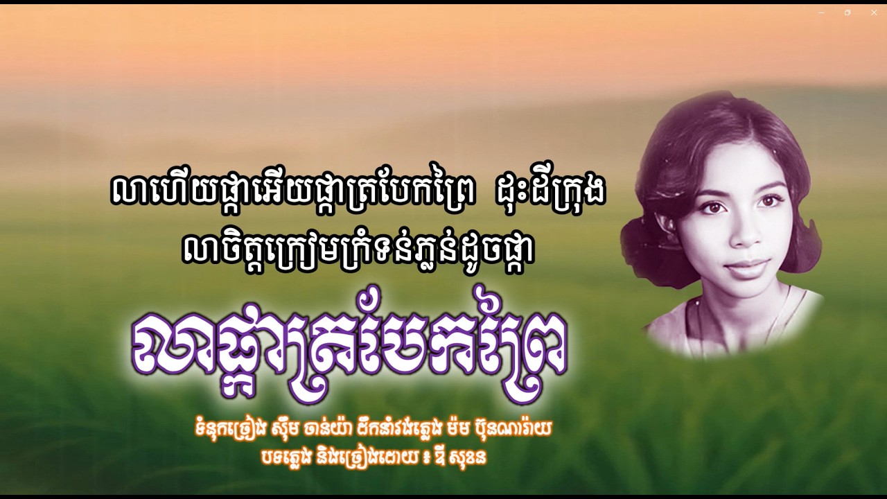 លាផ្កាត្របែកព្រៃ - ឌី សុខន /  Lea Pka Trobaek Prey | DY SOKHORN