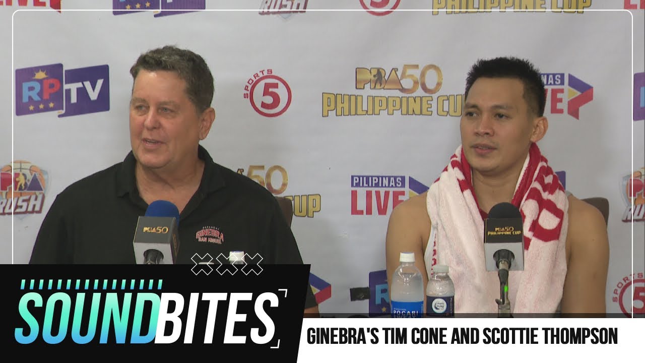 POST-GAME: Tim Cone, Scottie Thompson on Ginebra's crucial Game 4 win vs. SMB | SOUNDBITES