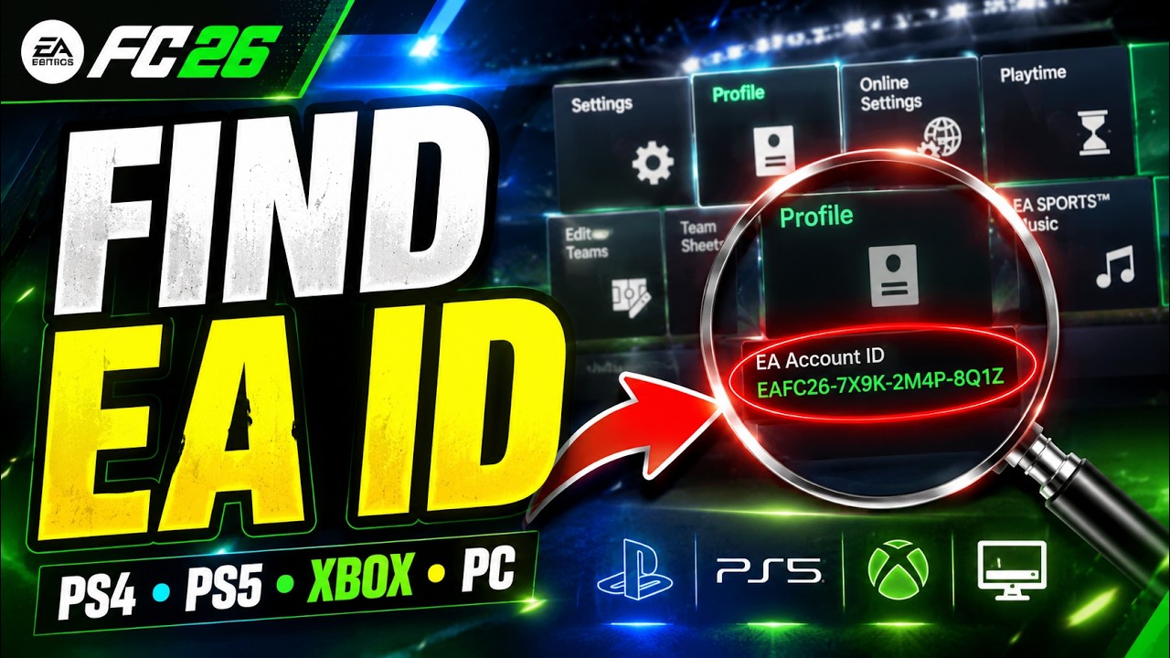 🧐 EA FC 26 How to find EA Account ID  | PS4, PS5, XBOX, PC #eafc26 #fifa
