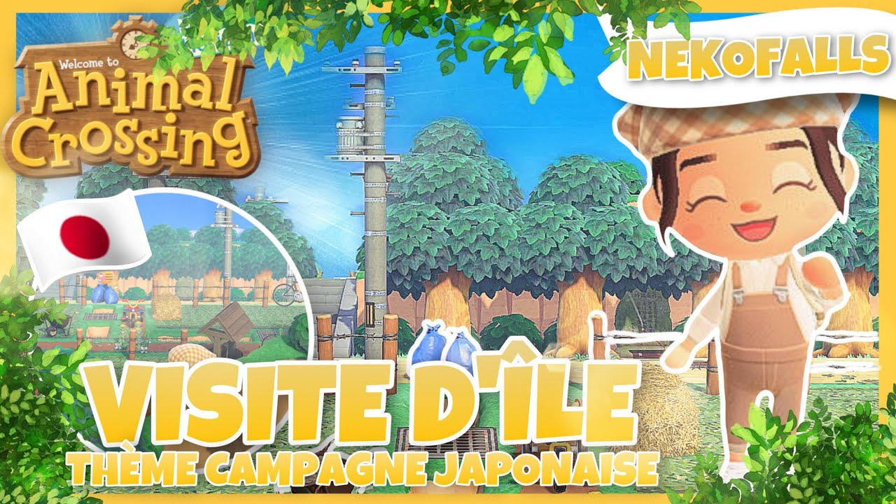 ❥ ANIMAL CROSSING NEW HORIZONS ⎮VISITE ONIRIQUE NEKO FALLS (THEME CAMPAGNE JAPONAISE) 🇯🇵🌳