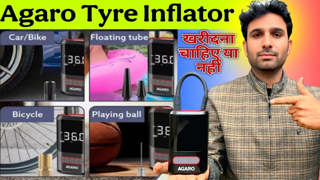 Agaro Tyre Inflator Review Car & Bike Air Pump | Powerful & Fast Inflation