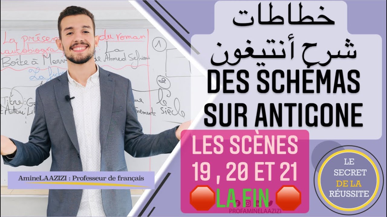 Antigone de Jean Anouilh ( La fin ) : Scène 19 , 20 et 21 نهايه المسرحيه شرح الأستاذ أمين لعزيزي