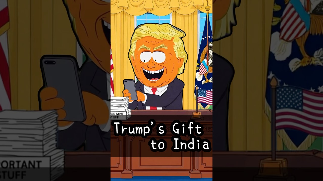 Trump's Gift to India #funny #giveusourstolenmoneyback #comedy #jokes #animation