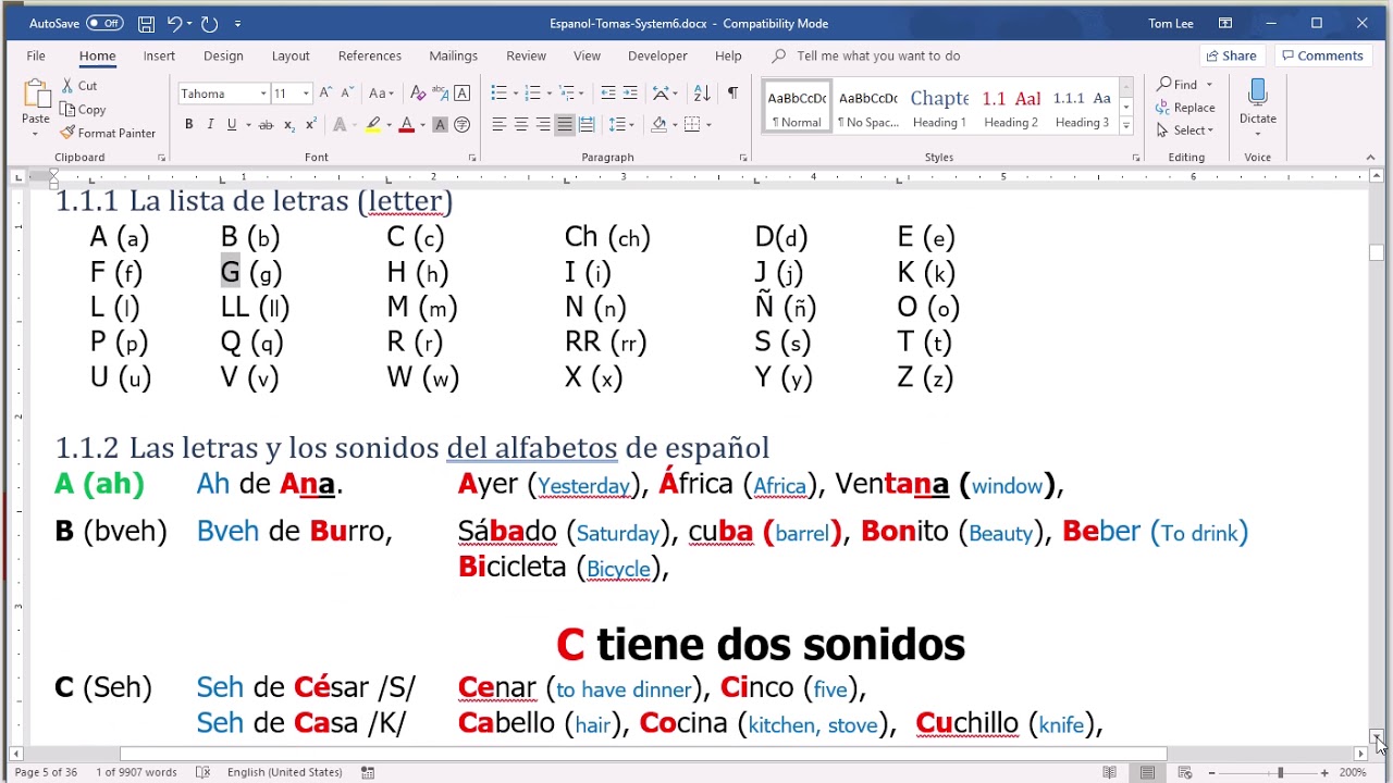 Lesson1-6 Alfabeto U to Z