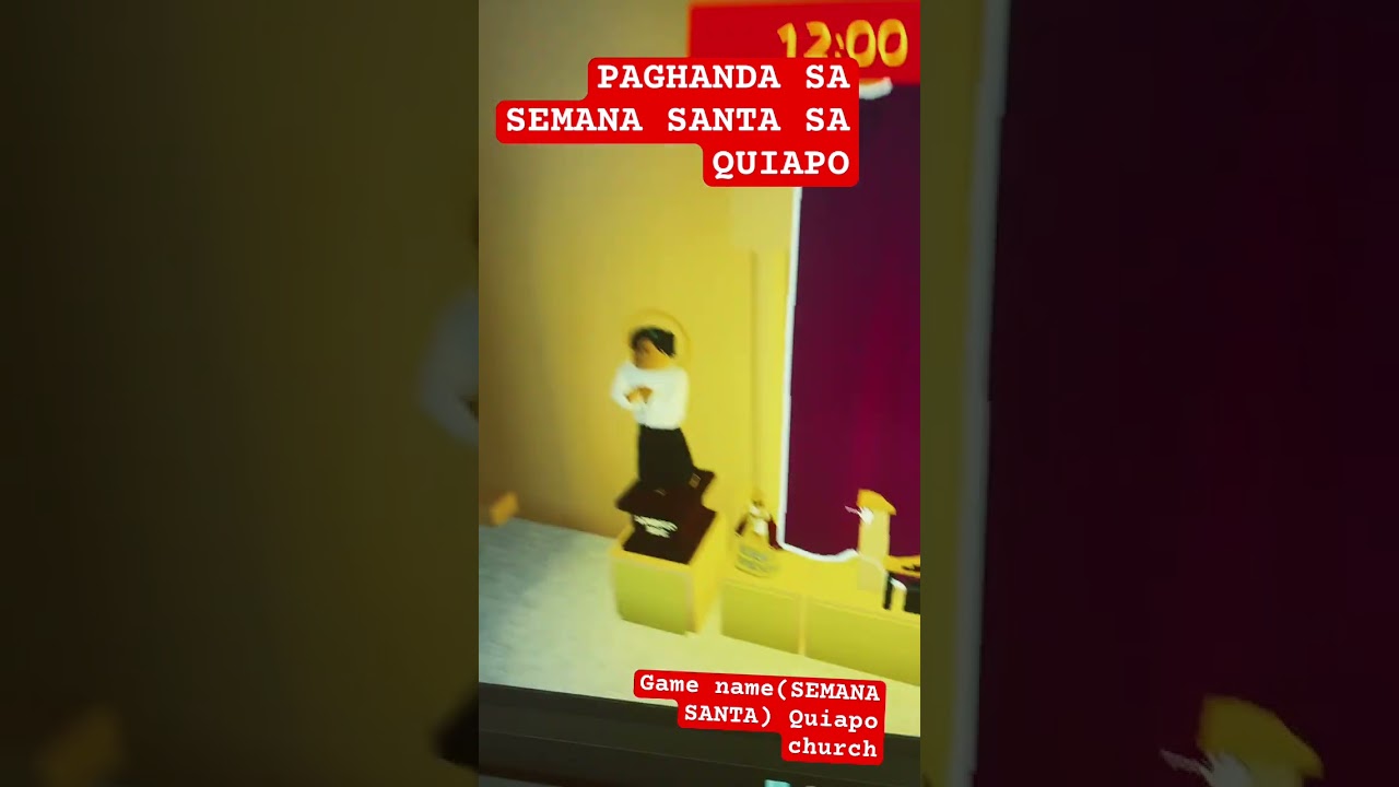 PAGHANDA SA SEMANA SANTA SA QUIAPO