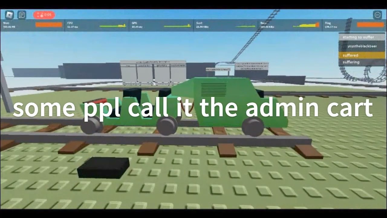 all carts on cart ride around nothing : roblox