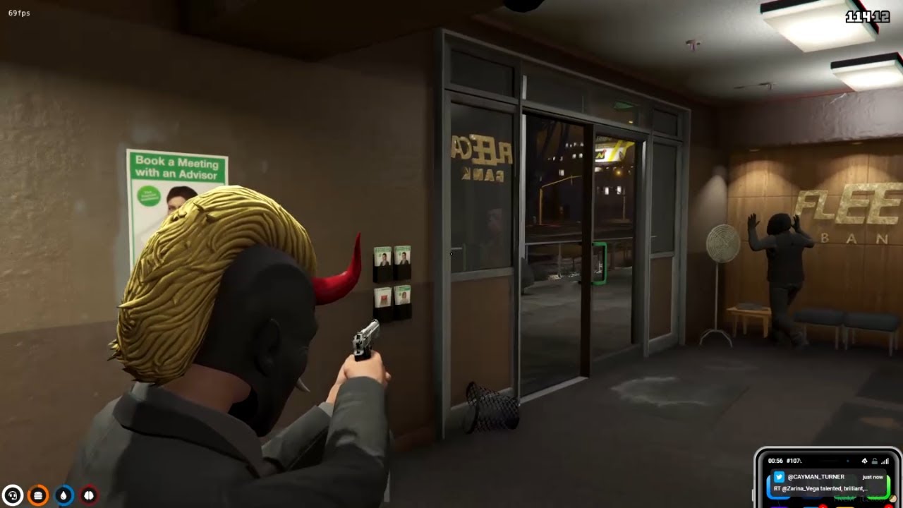 X and Company Steal a Fleeca from NBC - FourMilli || GTA 5 RP NoPixel
