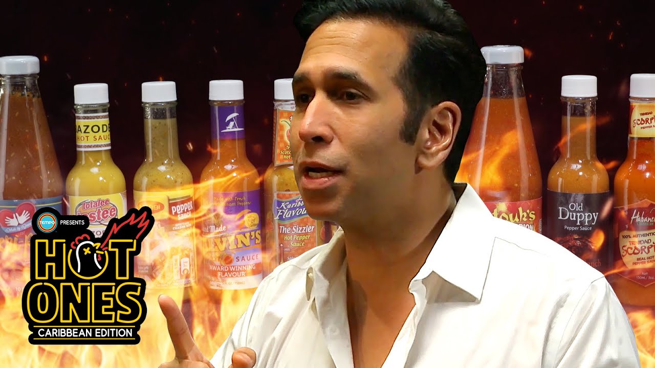 Faris Al-Rawi Teaches an Arabic Lesson | Hot Ones Caribbean Ep 05 | FULL EPISODE