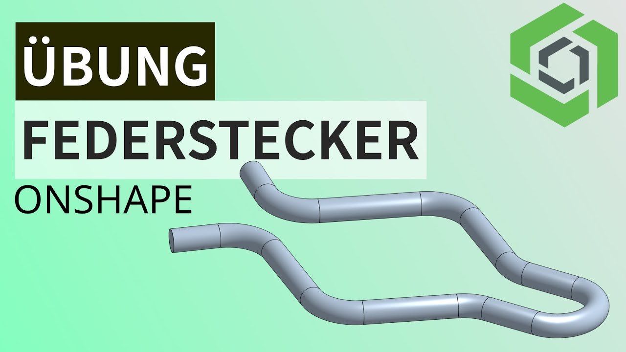 Onshape: Wir bauen mittels Sweep einen Federstecker (Tutorial Deutsch)