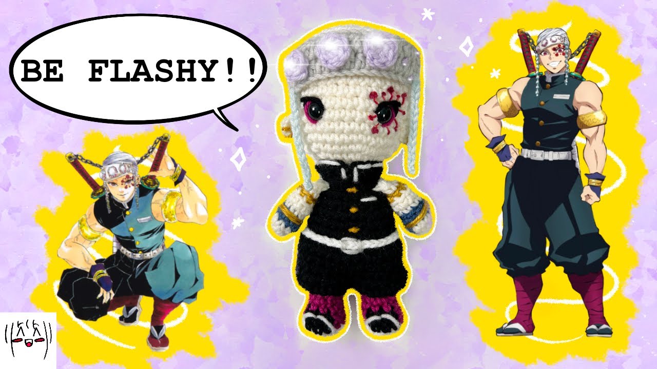 How I Draft Amigurumi Dolls | Tengen Uzui Progress Vlog