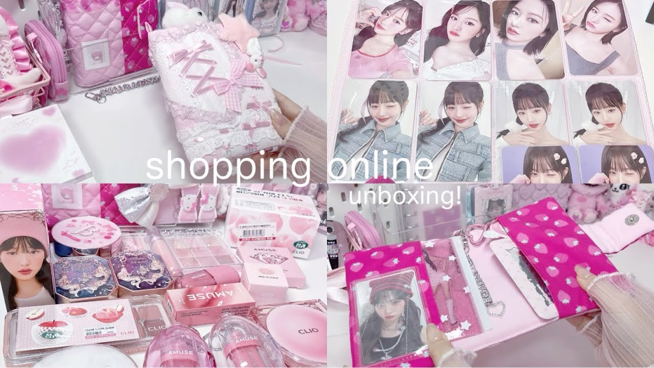 DIVEの購入品紹介〜🎀/オタクの購入品/メリング/아이브원영/メガ割/コスメ/ウォニョン/ ive/다이브로그【unboxing】