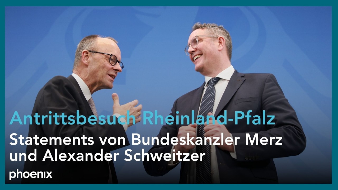 Antrittsbesuch Rheinland-Pfalz: Statements von Bundeskanzler Merz und Alexander Schweitzer |09.12.25