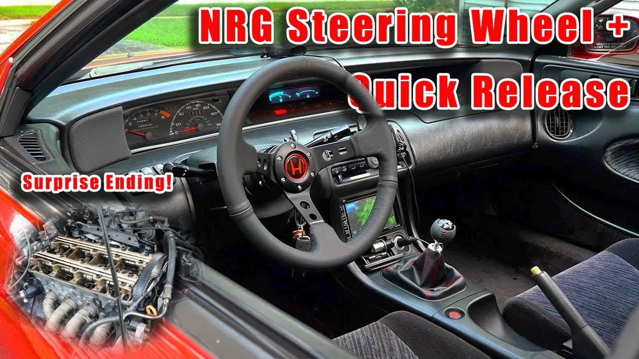 Project Prelude Gets A NRG Steering Wheel + Quick Release!