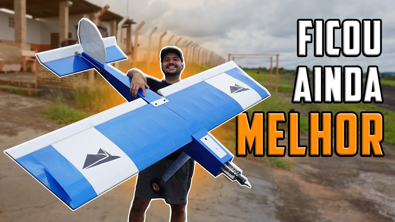 Meu AEROMODELO elétrico, Mais leve e Mais potente - CTQV