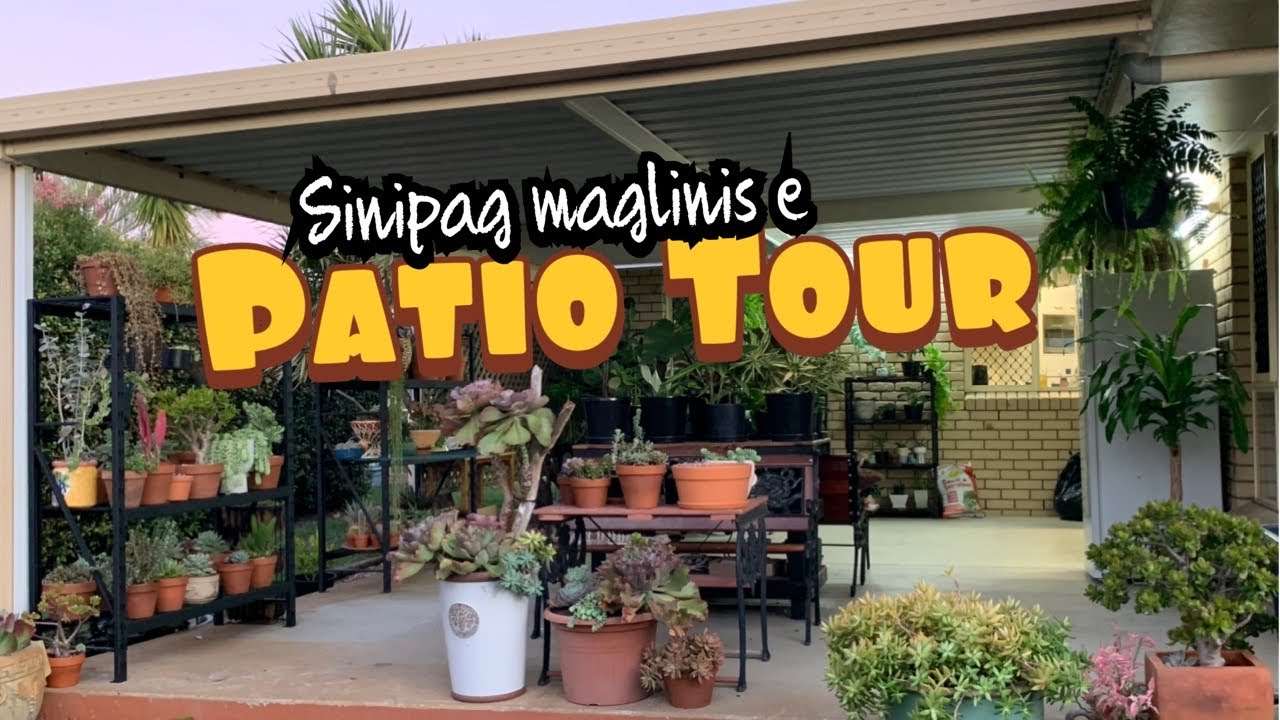 Nagre-arrange ng mga halaman sa Patio | Marge Santillan