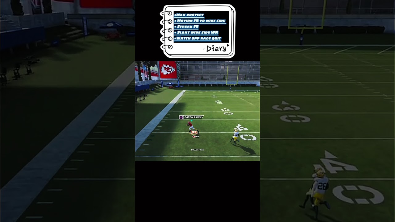 One Play Easy Touchdown!