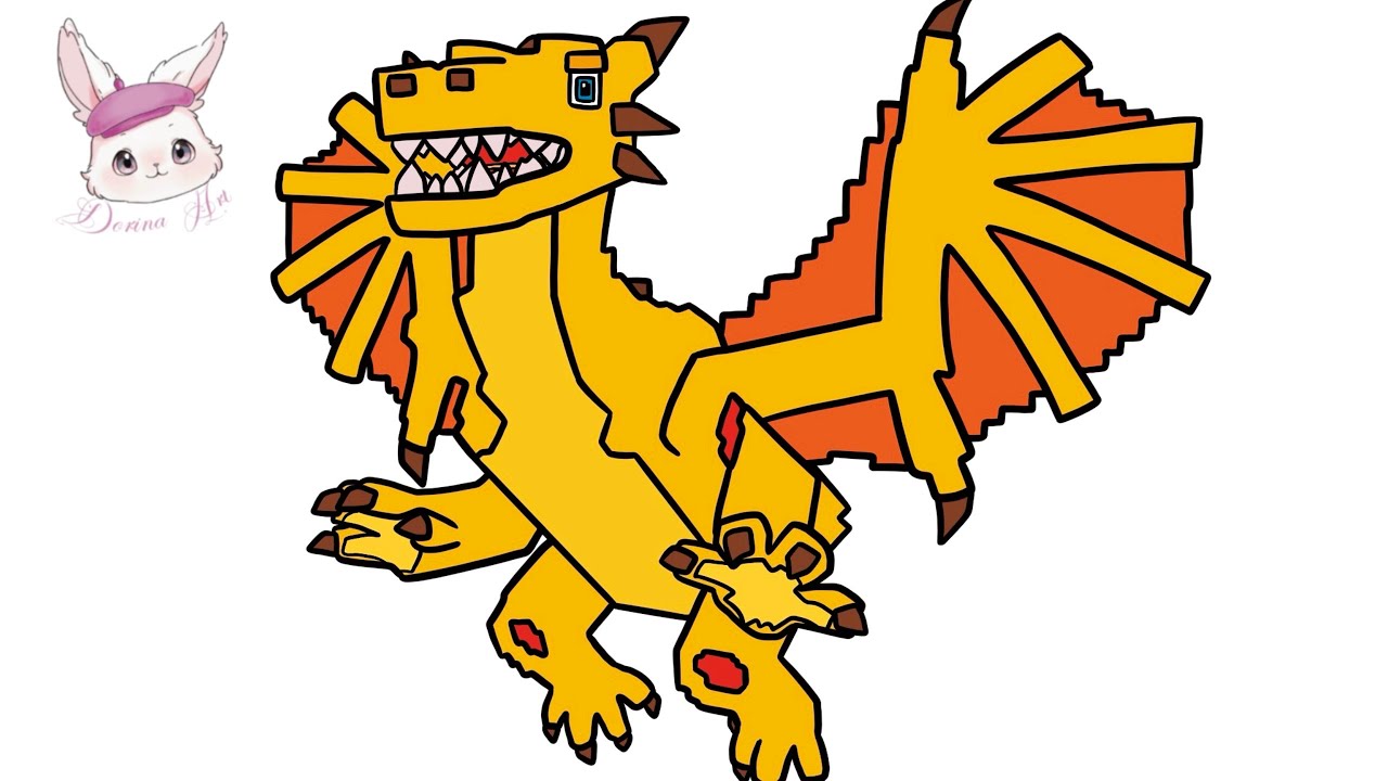 How to draw Dragon Cannelloni from Steal a Brainrot (Roblox) - Step by Step