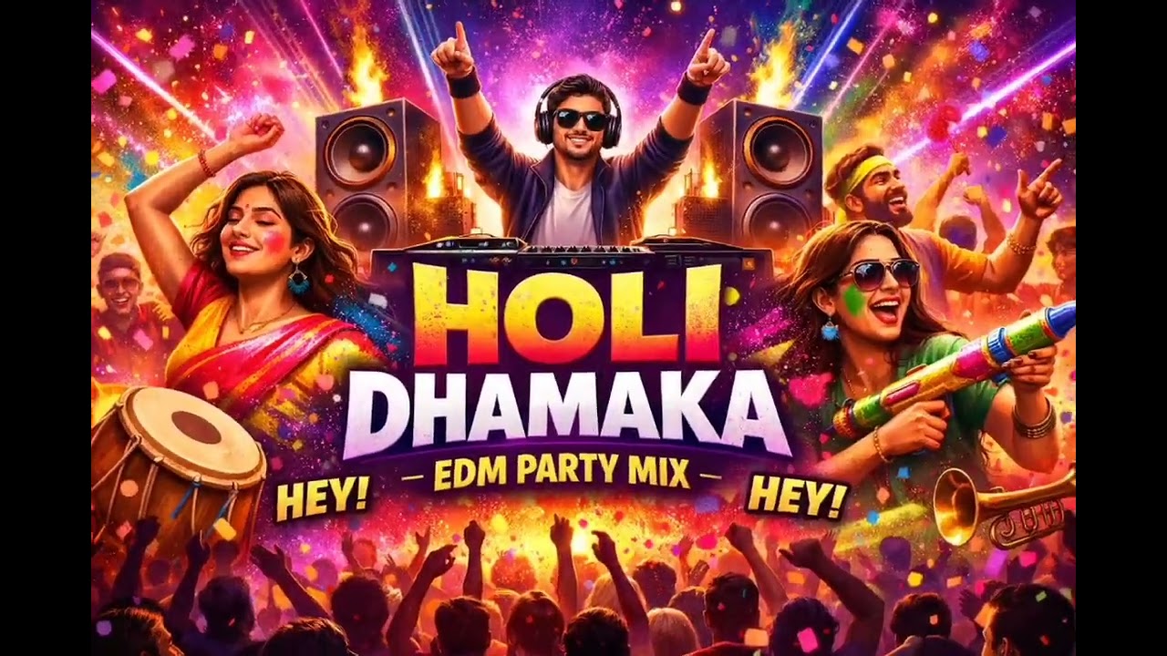 HOLI DHAMAKA - Latest Holi Song in DJ mix 