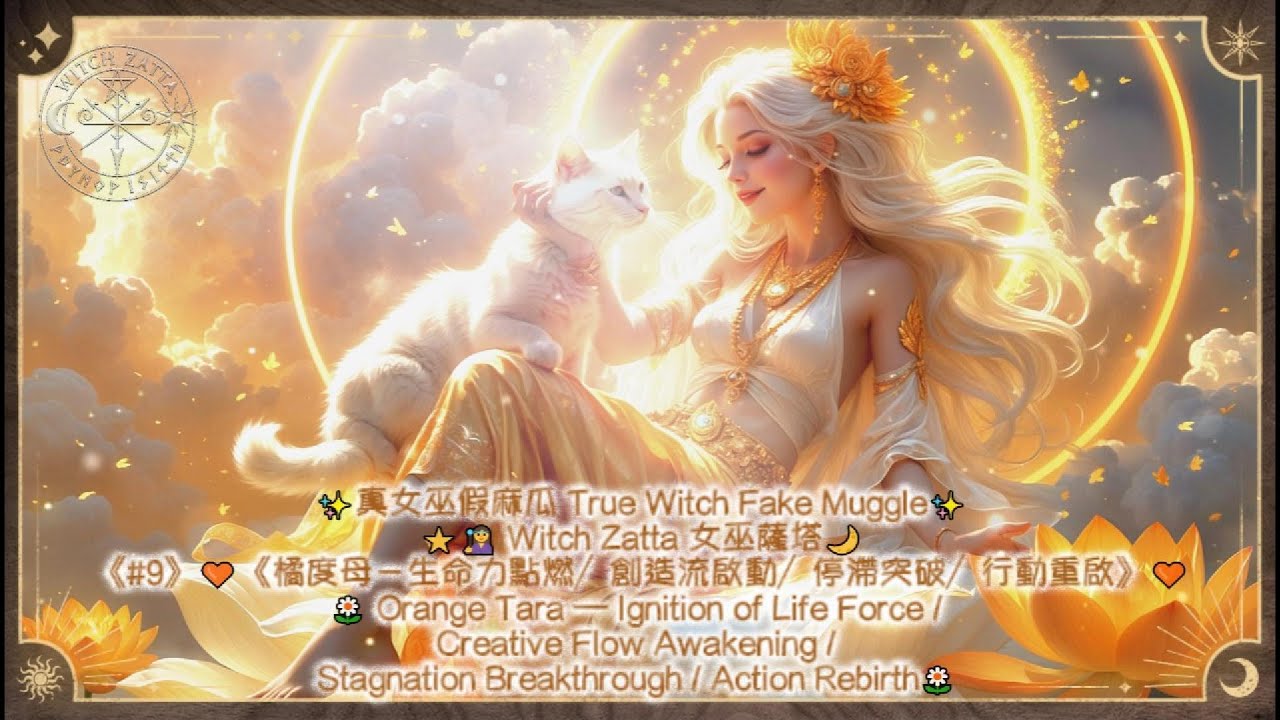 《#9》🧡《橘度母－生命力點燃／創造流啟動／停滯突破／行動重啟》🧡🌼 Orange Tara 🌼