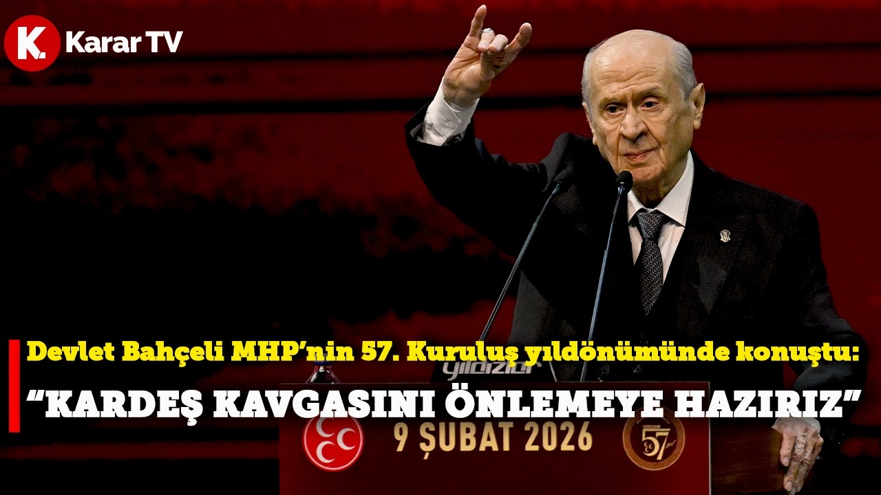 #CANLI | Devlet Bahçeli MHP'nin 57'nci Kuruluş Yıl Dönümünde Konuşuyor